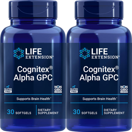 Life Extension Cognitex Alpha GPC, 30 Softgels (Pack of 2)