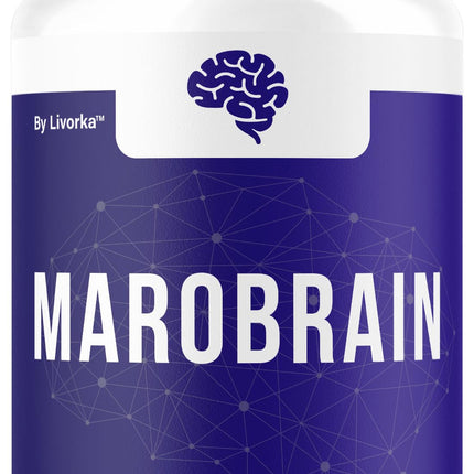 Marobrain Capsules - Official Marobrain Supplement Pills Daily Support Brain & Mermory Focus, All Natural Advanced Premium Formula for Overall Health & Wellness, 60 Capsules for 1 Month
