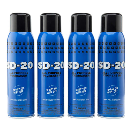 Spartan SD-20 All Purpose Degreaser 1 lb 2 oz/ 510g, Spray on-Wipe Off, Pack of 4