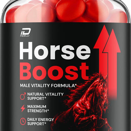 Horse Boost Gummy – HorseBoost Gummies Advanced Formula for Male, Maximum Strength for Overall Wellness, Natural Vitamins - 60 Count
