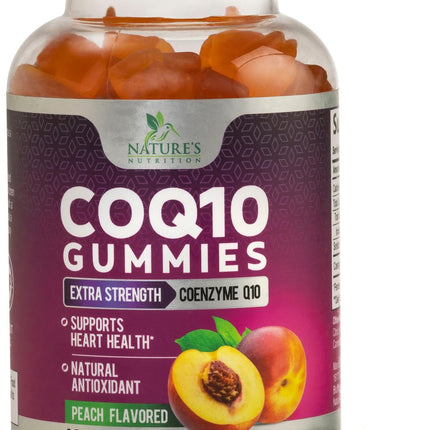 CoQ10 Gummies - Coenzyme Q10 100mg Per Serving - 3X Strength, High Absorption, Antioxidant Supplements for Heart Health Support & Energy Production, Ultra Coq 10 Vitamins Supplement - 120 Gummies