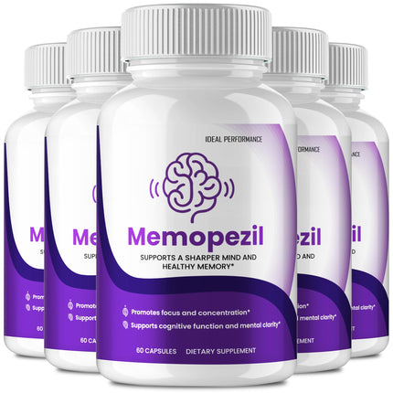 IDEAL PERFORMANCE Memopezil Capsules, Memopezil Pill Reviews (5 Pack)