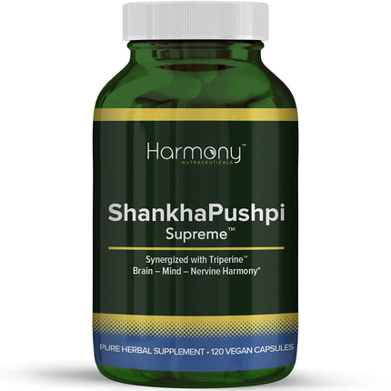 ShankhPushpi Supreme - Harmony Nutraceuticals Ayurvedic Medicine to Support Brain, Mind and Nervine