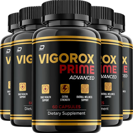 (5 Pack) Vigorox Prime Advanced Capsule – Natural Ingredients Advanced Supplements for Health Support (300 Capsules)