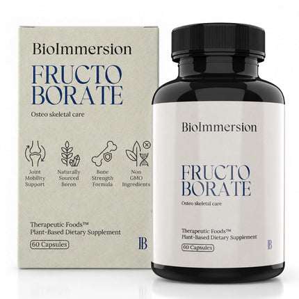 Bioavailable Boron Supplement, 6mg. 60 Caps of Fructo Borate, Bor Complex Supports Healthy Bones, Joints, Metabolism. Whole Food Derived Boron Joint Supplement w/ Carbohydrate Linkage. Vegan, Non-GMO