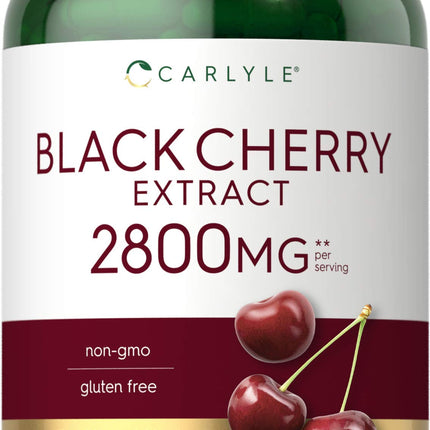 Carlyle Black Cherry Extract Concentrate | 240 Capsules | Non-GMO and Gluten Free Formula | Prunus Serotina Supplement