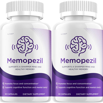 (2 Pack) Memopezil – Advanced Supplement Formula for Brain Health Support (120 Capsules)