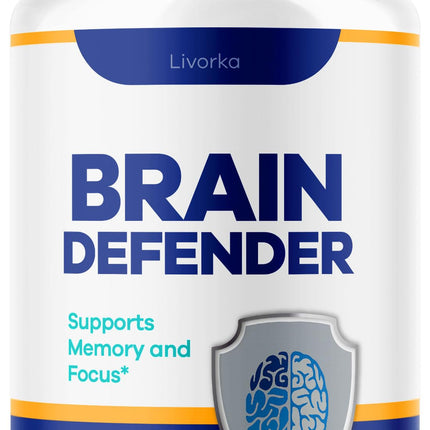 Brain Defender - Official Brain Defender Supplement Advanced Pills, Natural Brain and Memory Support, Brain Defender Health & Wellness Multivitamin, 60 Capsules for 1 Month