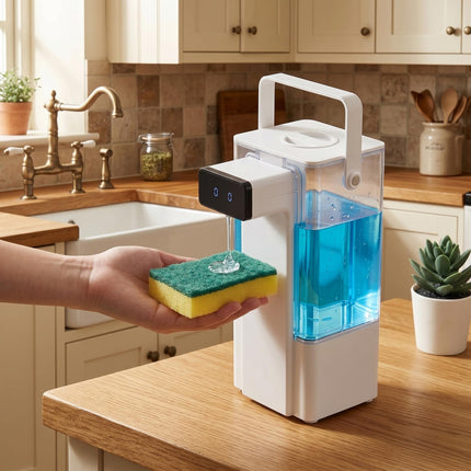 Extra Large 27 oz Dish Soap Dispenser, Touchless, USB-C Rechargeable