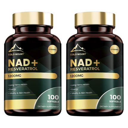 MEGNETA NAD Supplement with Trans Resveratrol - Boost NAD Levels, Energy & Anti-Aging Support - 200 Softgels
