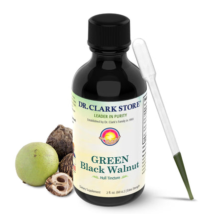 Original Green Black Walnut Hull Tincture (Extra Strength) by Dr. Hulda Clark (2 Fl Oz (Pack of 1))