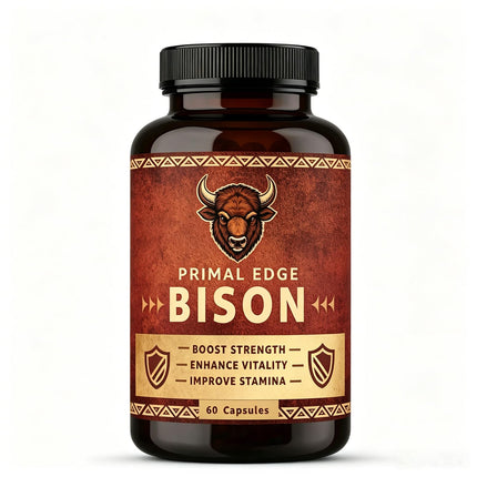 VUXON Primal Edge Bison, Primal American Bison Extract Capsules – 60 Capsules