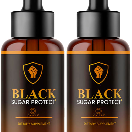 (2 Pack) Black Sugar Protect Drops - BlackSugar Protect Premium Liquid Drops All Natural Advanced Formula, BlackSugarProtect Support Vitamins for Overall Health & Wellness, 2 Bottles for 2 Months