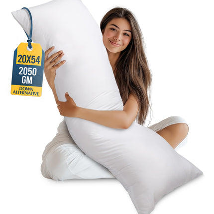 Utopia Bedding Full Body Pillow for Side Sleeper, White Long Pillow for Bed
