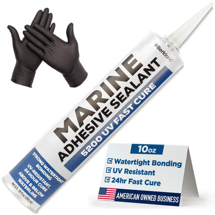 Berkland Marine Adhesive Sealant 5200 Fast Cure, 10 oz White