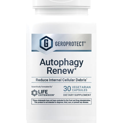 Life Extension GEROPROTECT® Autophagy Renew, Luteolin, piperlongumine, Cellular Health Support, Healthy Aging, Gluten-Free, Non-GMO, Vegetarian, 30 Capsules