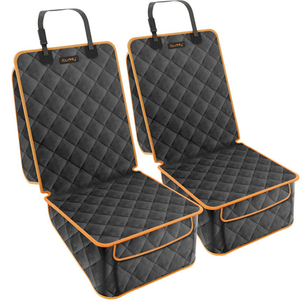 iBuddy Front Seat Cover for Dogs Waterproof Car Seat Cover Protects Seats from Hair, Dirt, and Liquid Messes Scratch Proof Nonslip Bucket Seat Cover for Pet of Cars,Trucks and SUVs