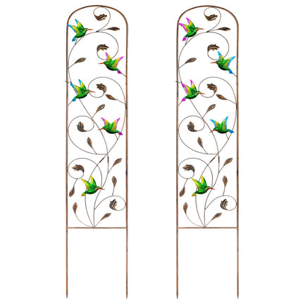 2 Pack Metal Garden Trellis for Climbing Plants
