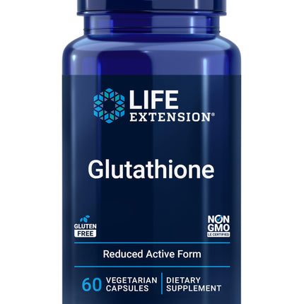Life Extension Glutathione 500 mg – Glutathione Capsules, Antioxidant Supplement, Oxidative Stress, Active Reduced Form – Gluten-Free, Non-GMO, Vegetarian – 60 Capsules