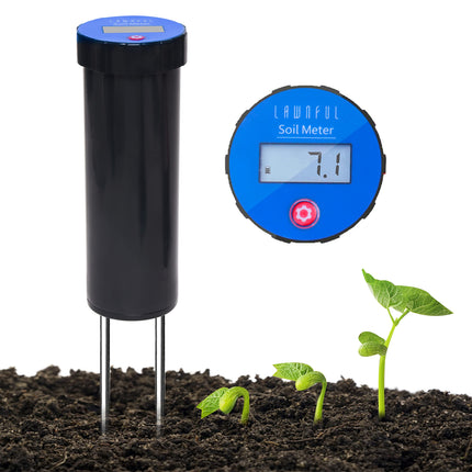 LAWNFUL Digital Soil pH Meter, Industrial Grade Soil pH Tester GSph-b-LFL
