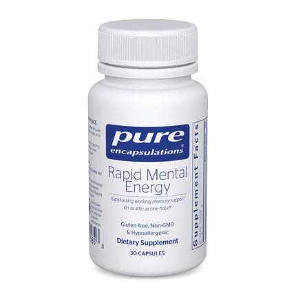 Pure Encapsulations Rapid Mental Energy - Vegan Memory Supplement to Support Brain Health - Ginkgo Biloba Extract, Alpinia Galanga & American Ginseng Extract - Non-GMO & Gluten-Free - 30 Capsules
