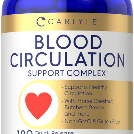 Carlyle Blood Circulation Supplement | 180 Capsules | Supports Healthy Circulation | Non-GMO, Gluten Free