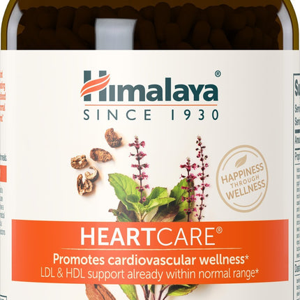 Himalaya HeartCare, Cholesterol & Blood Pressure Supplements for Cardiovascular Wellness and Heart Health, 720mg, 240 Capsules, 2 Month Supply