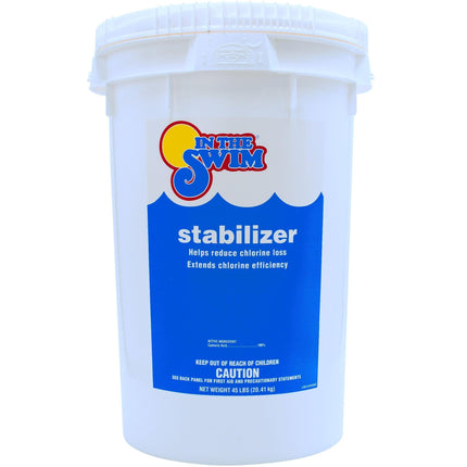 In The Swim Pool Stabilizer – 100% Cyanuric Acid for Chlorine Protection and Efficiency - 25 Pound