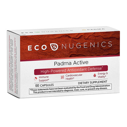 EcoNugenics Padma Active for Women & Men: Vitamin C Supplement for Collagen Formation, Energy Levels, and Immune System, Cellular & Antioxidant Support – Tibetan Recipe of Natural Herbs & Minerals