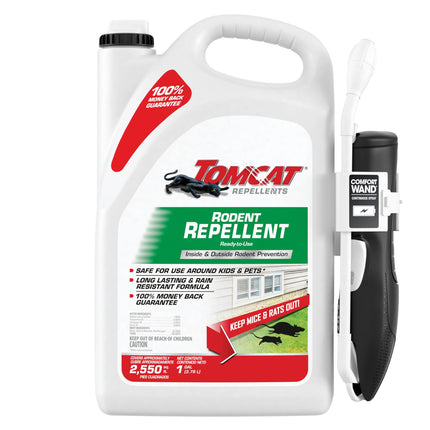 Tomcat Repellents Rodent Repellent Ready-to-Use with Comfort Wand, 1 gal.