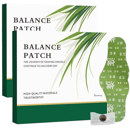 FTKV Hanpo Japanese Herbal Balance Patch, Plant-Based Ingredients, Comfortable Adhesive Design, Easy Topical Use, 2 Boxes, 10 Patches (2)