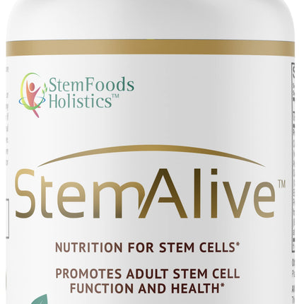 StemAlive - Promotes stem Cell Nutrition, Function and Health, 90 Capsules, from 100% Natural Sources