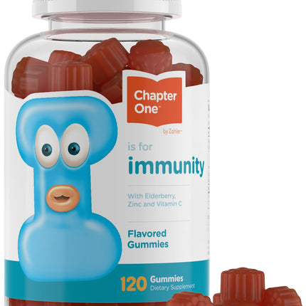 Zahler - Chapter One Immune Support Gummies with Vitamin C, Zinc & Black Elderberry, for Kids & Adults (120 Count), Kosher, Made in USA
