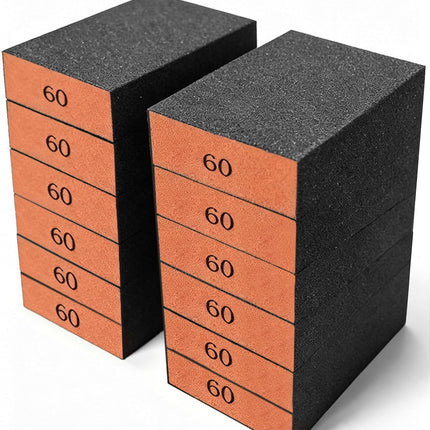 12Pcs Sanding Block Sponge Set, Reusable Sandpaper for Wood & Drywall