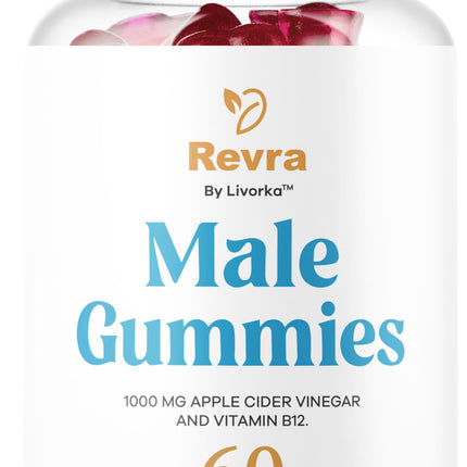 Revra Gummies - Official Revra Gummys for Men Premium Natural Ingredients - Maximum Strength, Supplement Daily Energy Advanced Formula for Overall Health & Wellness, 60 Gummies for 1 Month