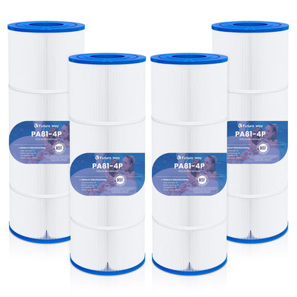 Future Way 4-Pack C3030 Pool Filter Cartridges Replacement for Hayward Swim Clear C580E, C3030, C3025, C3020, Replace Pleatco PA81, Hayward CX580XRE, 325 sq.ft