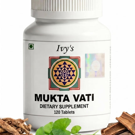 Ivy's Mukta Vati 120 Tablets - Potent Ayurvedic Herbal Supplement for Blood Pressure Support & Heart Health with Gotu Kola, Arjuna Bark & More - Talc Free, Laboratory Tested
