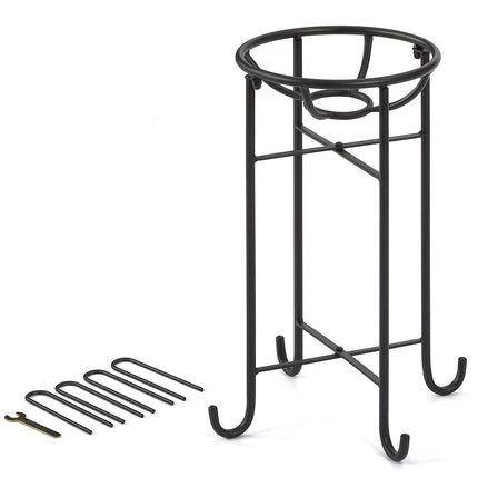 Wenbery Metal Gazing Ball Stand for 10 Inch Ball, Glass Gazing Globes, Black Gazing Globe Display Stand for Garden Decor, Indoor/Outdoor