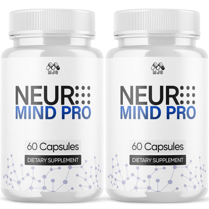 (2 Pack) Neuro Mind Pro Capsules, Official NeuroMind Pro Brain Health Pills with All Natural Ingredients, Brain Health and Wellness Supplement with Premium Vitamins for Women and Men (120 Capsules)