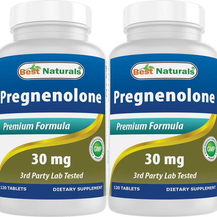 Best Naturals Pregnenolone 30 mg 120 Tablets (120 Count (Pack of 2))