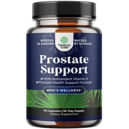 Herbal Prostate Supplement for Men - Potent Pygeum and Saw Palmetto Extract for Urinary Tract Support - Prostate Health Blend with Beta Sitosterol & Green Tea - Nighttime Comfort Support - 90 Count