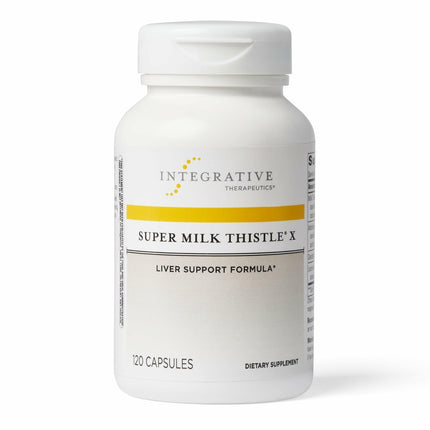 Integrative Therapeutics Super Milk Thistle X - Herbal Supplement for Liver Health Support with Milk Thistle, Licorice Root Extract & More* - Gluten-Free & Dairy-Free - 120 Capsules (120 Servings)