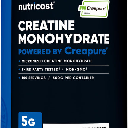 Nutricost Creapure® Creatine Monohydrate 500 Grams