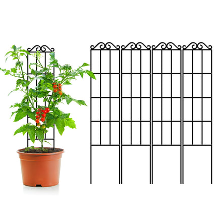 ARIFARO 4Pack 37.5'' Metal Garden Trellis for Climbing Plants Outdoor