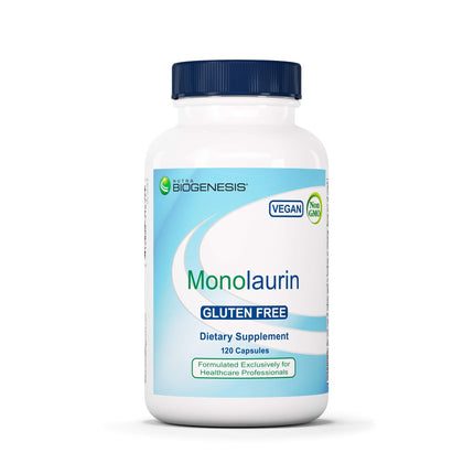 Nutra Biogenesis Monolaurin - Monolaurin Capsules, Coconut Monolaurin Support Supplement for Men & Women, 1000mg Per Serving for Adults - 120 Vegan Capsules