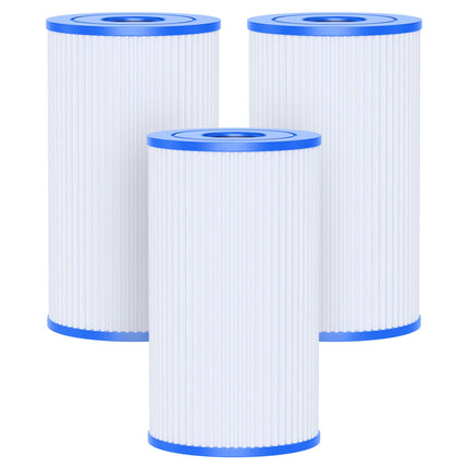 AQUALTRA Pool Filter B Compatible with 29005E Easy Set Swimming Pool Filter Cartridge, 10" x 5 3/4" Above Ground Pool Filters 3 Pack