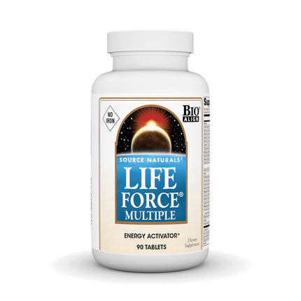 Source Naturals Life Force Multiple No Iron Energy Activator Complete Bio-Aligned Daily Vitamin - 90 Tablets