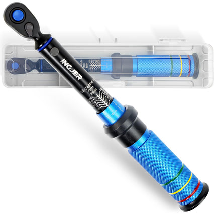 INGJER Torque Wrench, UPGRADE 1/4 Torque Wrench, Mini 20-240in.lb,Dual-Direction Adjustable 72 Tooth Drive Click Torque Wrench Bicycle for Bike, Motorcycle,Professionals & DIYers