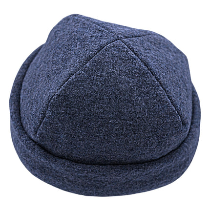 frihed. Sauna hat - Made of woolwalk - 100% Sheep's Wool - Premium Sauna Accessory for Men and Women - Flexible Size - Made in Germany (Navy)