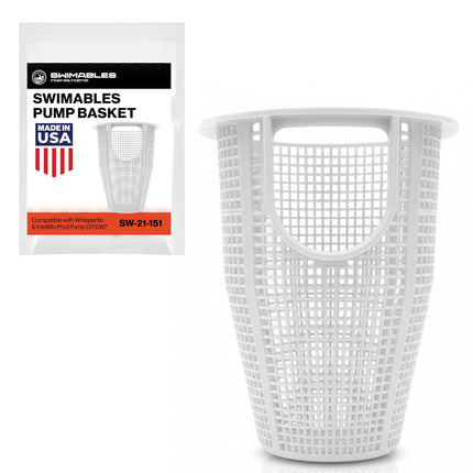 Swimables Pump Basket Compatible with Whisperflo & Intelliflo Pool Pump 070387-3X Durable Pro Grade Basket for Pentair Whisperflo Pump Pool Filter Basket - Small & Large Debris Pump Basket